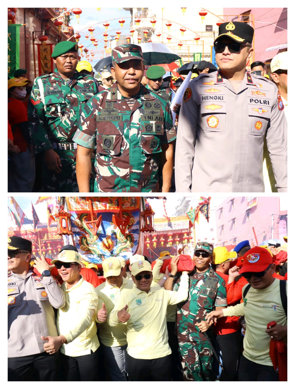 TNI - Polri Hadiri Petinggi Puncak Festival Bakar Tongkang Sukses Dilaksanakan Rabu 1/ 7/ 2026/13.00 WIB.  Dandim 0321/