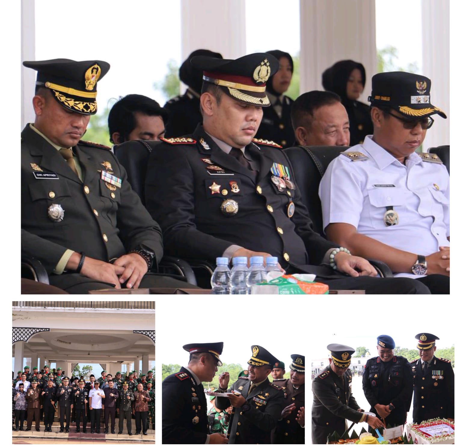 Dandim 0321/Rohil Hadiri Upacara Dan Sampaikan Selamat HUT Bhayangkara ke-80