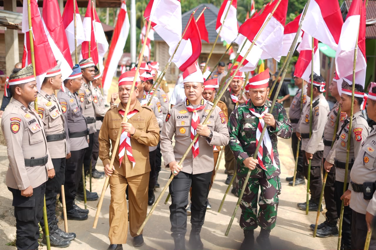 Menembus Wilayah 3T Rokan Hulu, Ekspedisi Merah Putih Presisi Polda Riau Hadir Demi Masyarakat