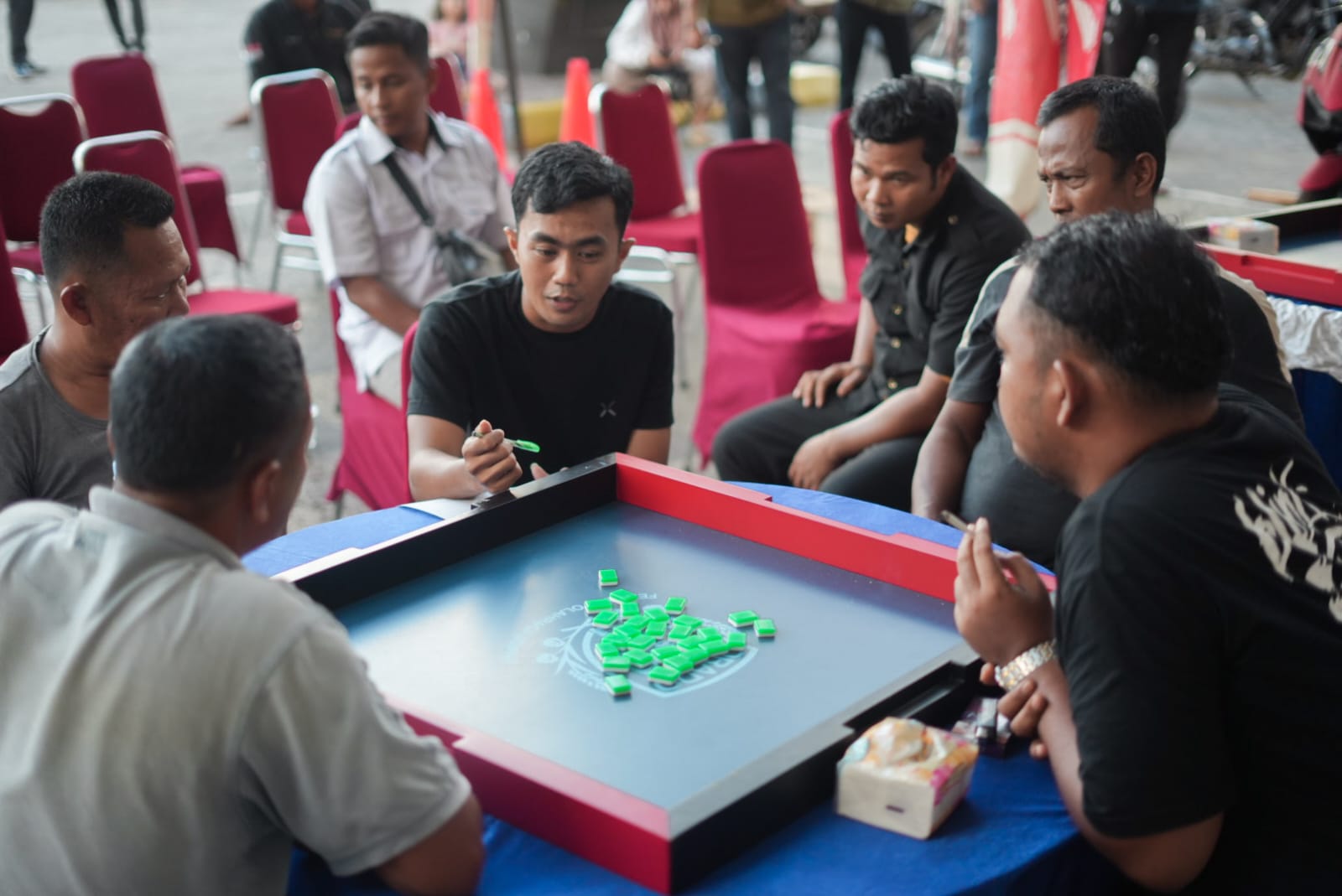HUT Bhayangkara ke-80, Polres Rokan Hulu Gelar Turnamen Domino untuk Bangun Sportivitas dan Bentengi Generasi Muda dari Narkoba