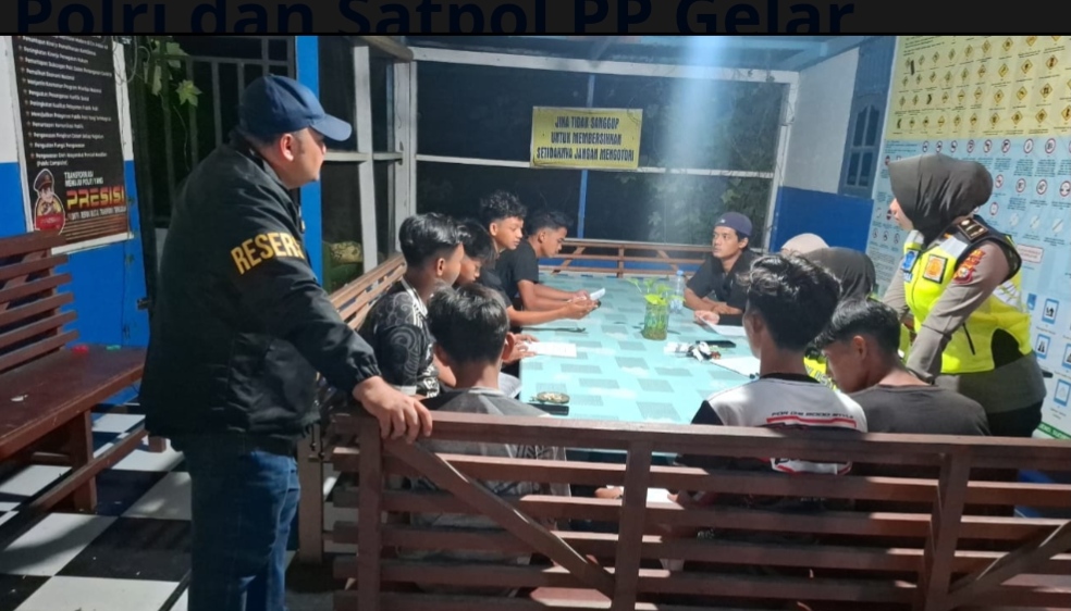 Patroli Gabungan Sikat Balap Liar di Ujung Batu, Delapan Motor Diamankan